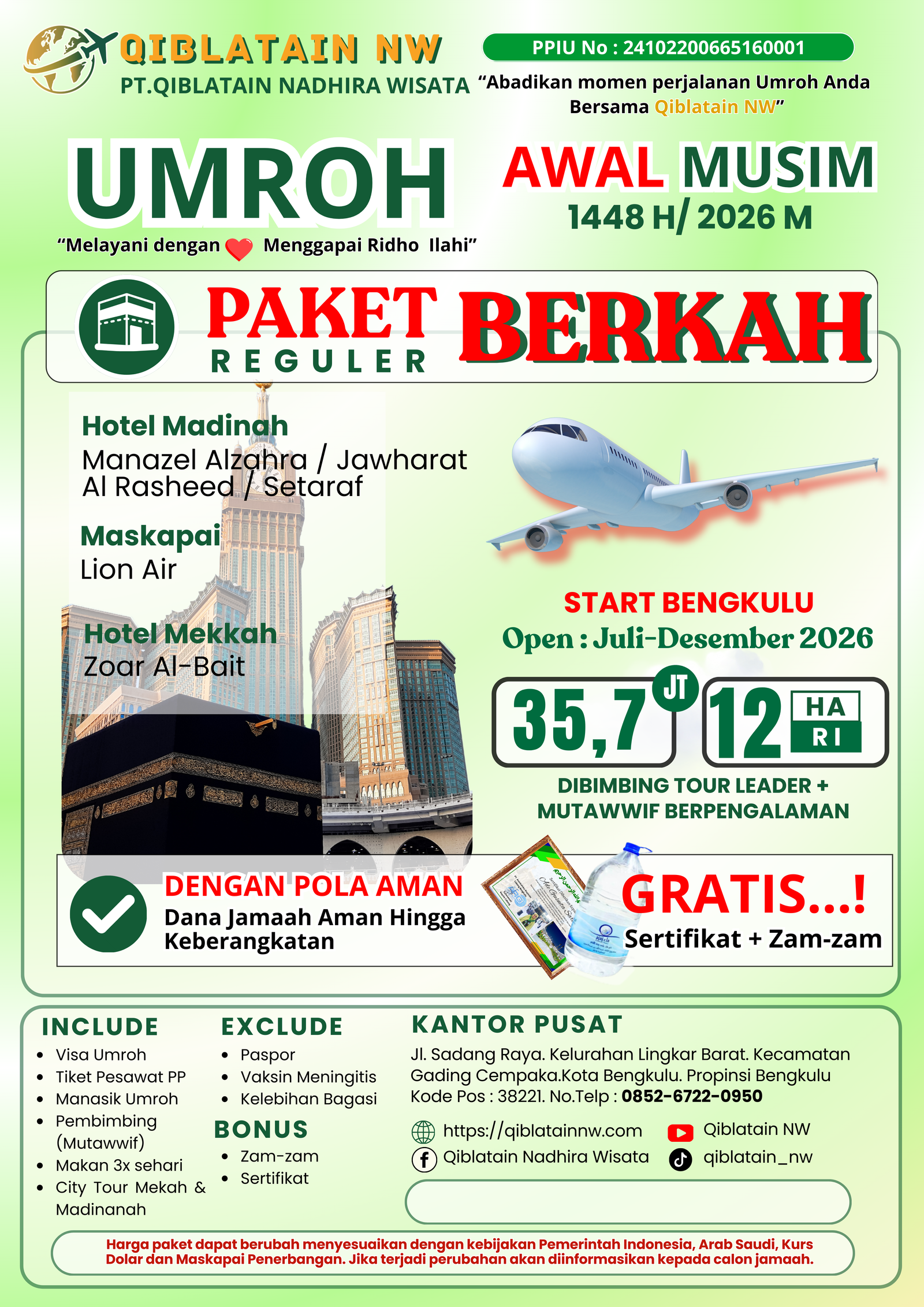 BERKAH 12 HARI OKTOBER 2026